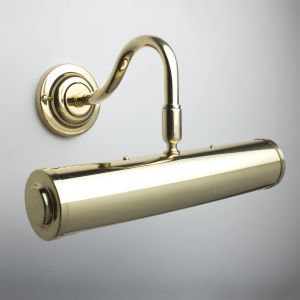 Classic Polished Brass 26cm Traditional Picture Light